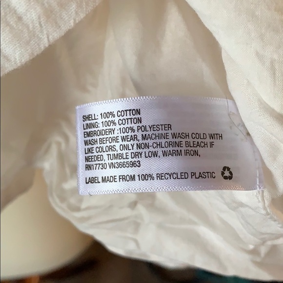 Target Eyelet Flounce Ruffle Blouse XS/S - Picture 7 of 7